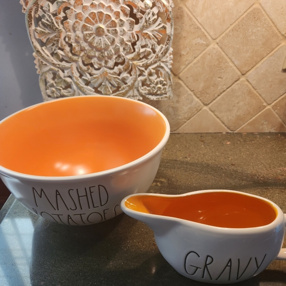 Rae Dunn mash potatoes, gravy & soup bowl Bundle *NEW* - Picture 3 of 4